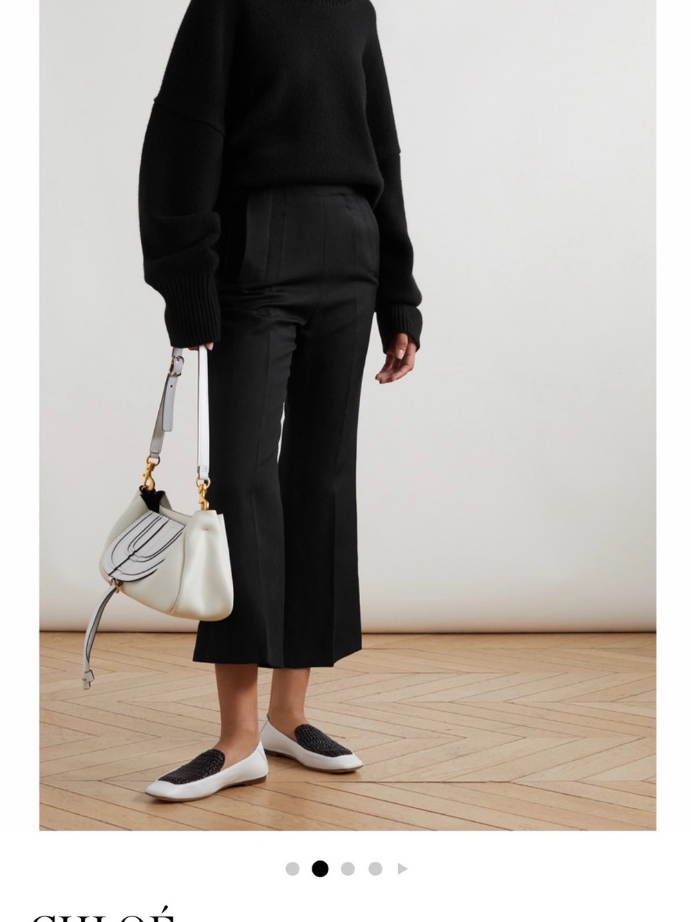 NWT Chloe cropped wool/linen trousers - Picture 7 of 10